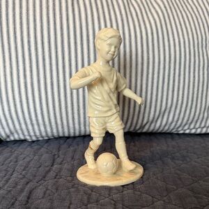 Lenox Porcelain Boy with Soccer Ball Figurine - Home Accents
